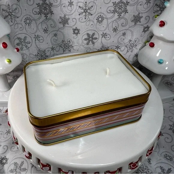 DW Home Christmas Seasons Greetings Tin Candle Trio - Peppermint & Candy Cane - Picture 8 of 8